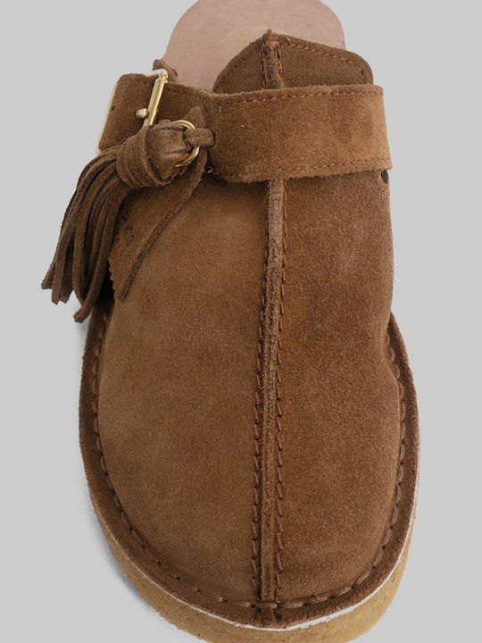 Originals Trek Плоски Велурени Мюли Light Tan Combination