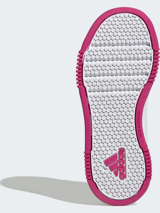 Tensaur Sport Training Hook and Loop Παιδικά Sneakers με Σκρατς Cloud White / Team Real Magenta / Core Black