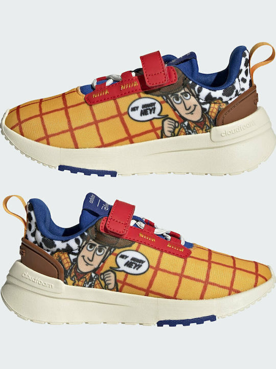 X Disney Racer TR21 Toy Story Woody Παιδικά Sneakers με Σκρατς Semi Solar Gold / Off White / Royal Blue