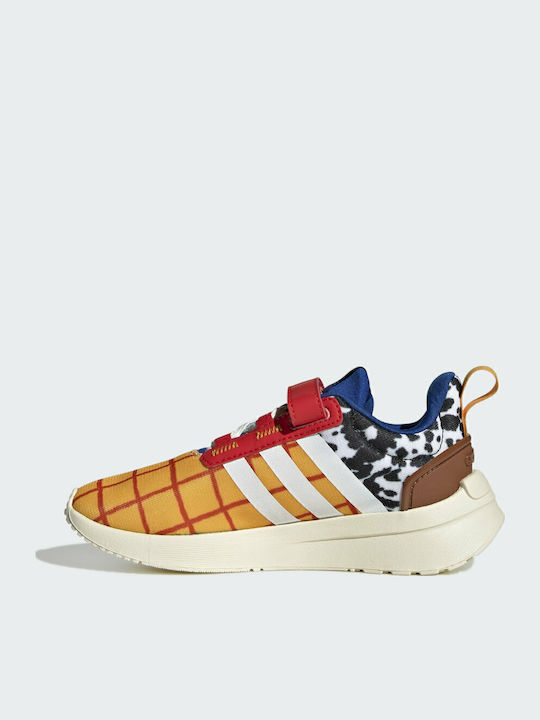X Disney Racer TR21 Toy Story Woody Παιδικά Sneakers με Σκρατς Semi Solar Gold / Off White / Royal Blue