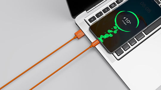 Riversong Lotus 08 USB 2.0 Cable USB Type-C Male - USB-A Orange 1.2m