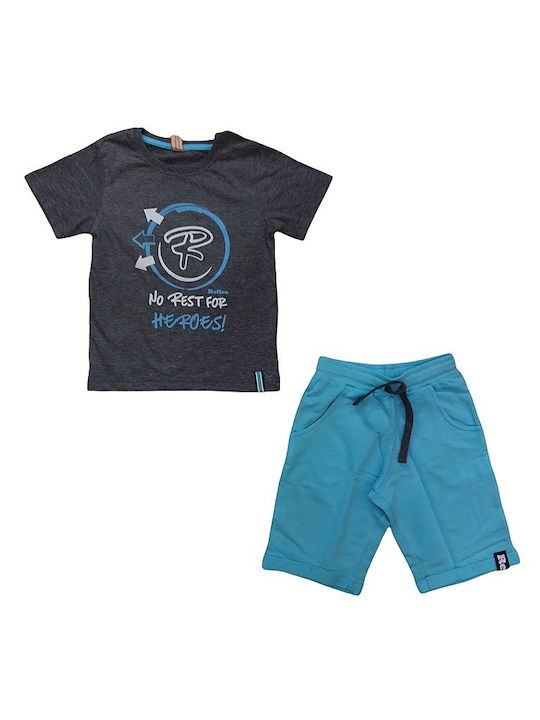 Reflex Kids Set with Shorts Summer 2pcs Gray