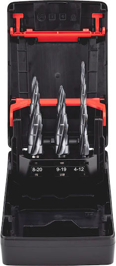 Wurth Deepcut Zebra Smart Step Set of 3 Drills with Cylindrical Shank for Metal και Wood