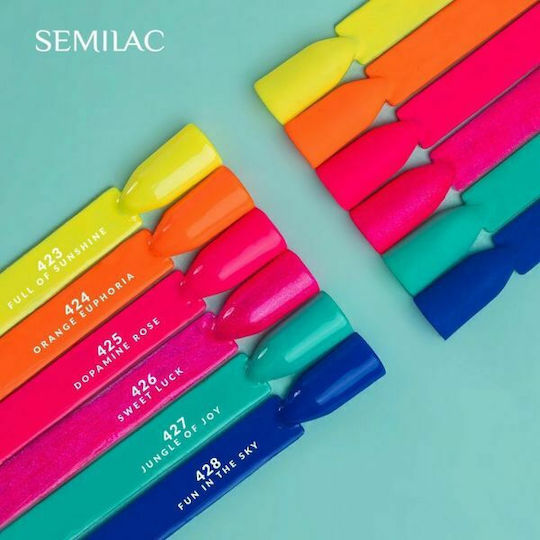 Semilac Classic Хибриден Лак за Нокти 423 Full Of Sunshine 7мл 1бр