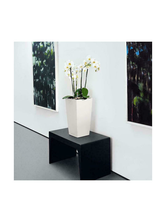 Lechuza Cubico Self-watering Pot Plastic 30x30x56cm.
