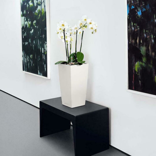 Lechuza Cubico Self-watering Pot Plastic 30x30x56cm.