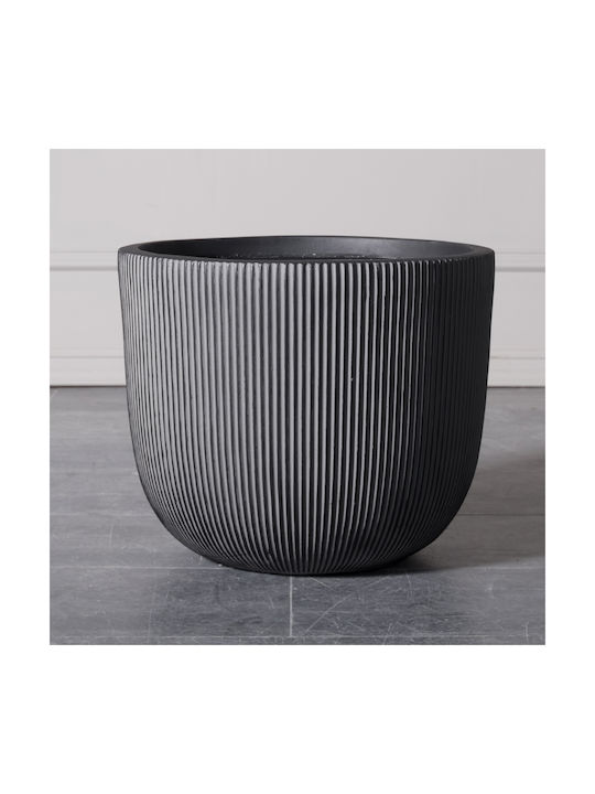 Supergreens Stripe Pot Gray 44x44x36.5cm D-4940-8