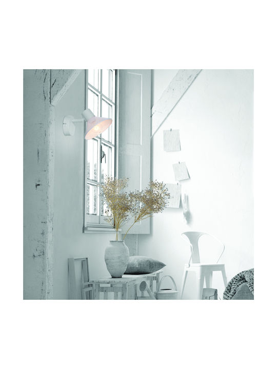 Aca Paloma Classic Lamp Wall with Socket E14 White 13x13x9cm