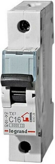 Legrand Automatic Circuit Breaker 4A Single-pole AC 403716