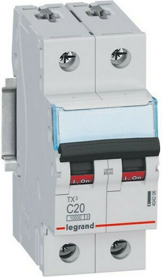 Legrand Automatic Circuit Breaker 4A Double-pole AC 403733