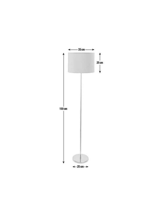 Pakketo PWL-0137 Floor Lamp H150xW30cm. with Socket for Bulb E27 Brown 099-000039