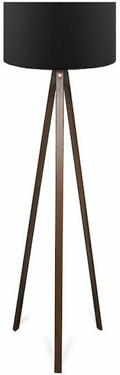 Pakketo PWL-1059 Lampa de podea Î140xL38cm. cu Soclu pentru Bec E27 Negru