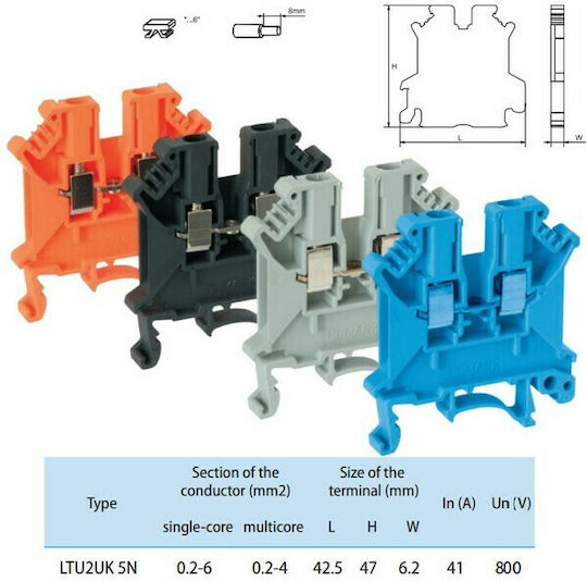 Elmark Klemmleiste Für Elektrische Schalttafel-Zubehör 31055