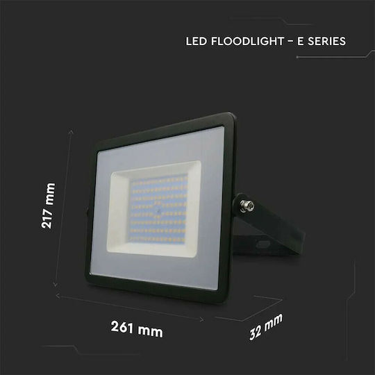 V-TAC Waterproof LED Floodlight 100W Natural White 4000K IP65