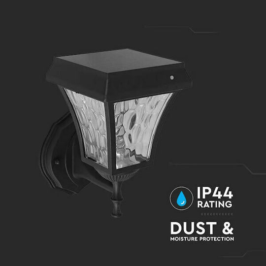 V-TAC Wall Mounted Solar Light Traffic light 2W 110lm Natural White 4000K with Photocell IP44 19cmx15cmx24cmcm