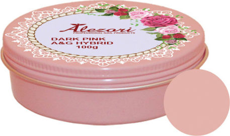 Alezori Hybrid Acrygel Νυχιών DARK PINK 100gr