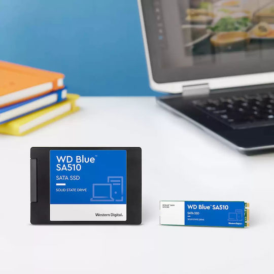 Western Digital Blue SA510 SSD 1TB M.2 Type with SATA III Connection WDS100T3B0B