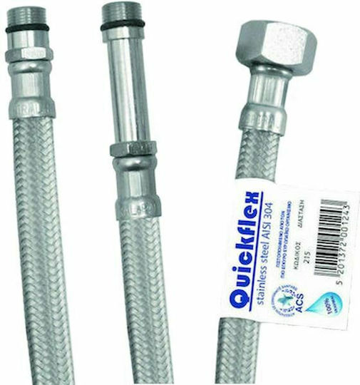 Viospiral Σπιράλ Συνδέσεως Inox Quickflex Monoforo Σπιράλ Συνδέσεως 80cm