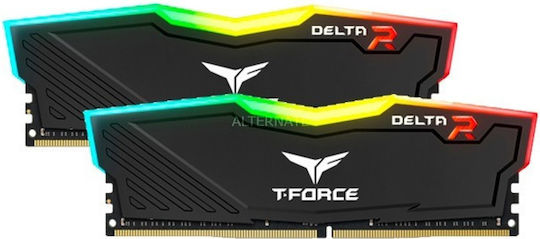 TeamGroup T-Force Delta RGB 16GB DDR4 RAM cu 2 module (2x8GB) și
