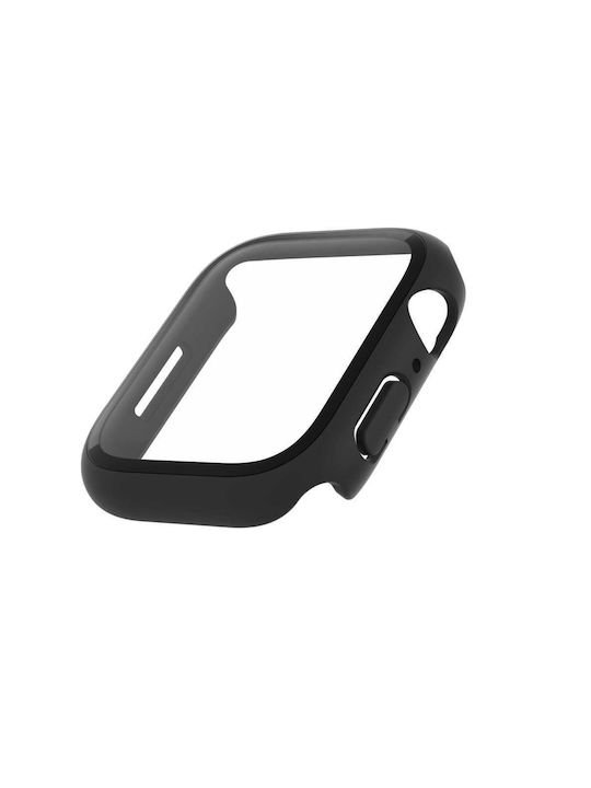 Belkin ScreenForce TemperedCurve Plastic Case with Glass in Black color for Apple Watch 45mm