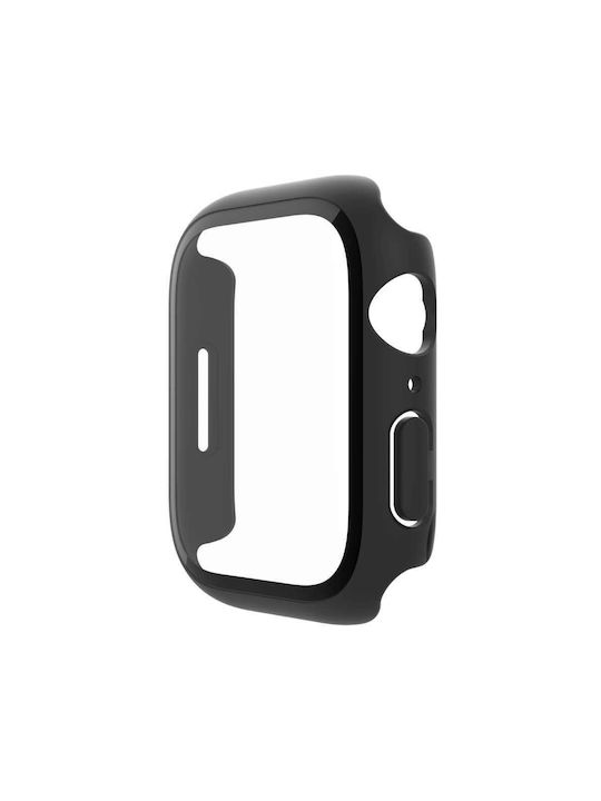 Belkin ScreenForce TemperedCurve Plastic Case with Glass in Black color for Apple Watch 45mm