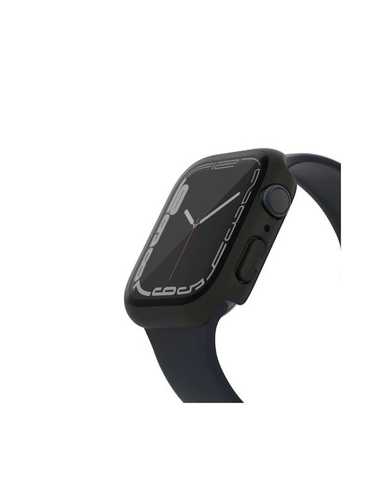 Belkin ScreenForce TemperedCurve Plastic Case with Glass in Black color for Apple Watch 45mm