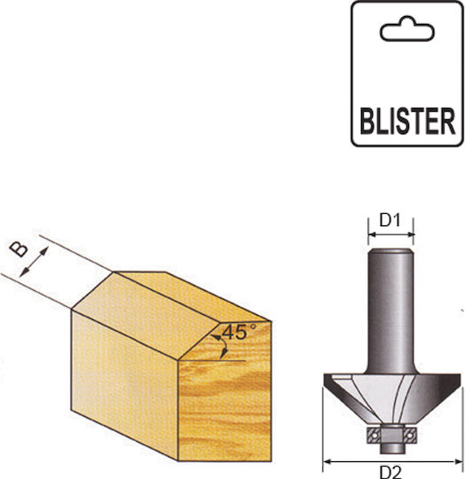 Raider Cutter Bit für Holz 8mm