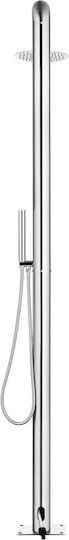 vidaXL Pool Shower with Width 12cm Silver