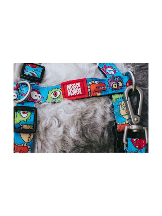 Max & Molly Hundegeschirr Little Monster Groß 25mm x 70-98cm MM0318