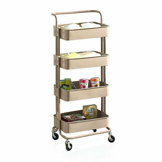 Cu roți Metal Căruță 4 Locuri L45xA35xÎ107cm