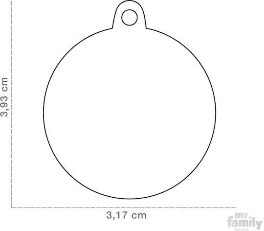 My Family Bell за куче със Звук Червен Large 3.93x3.17см