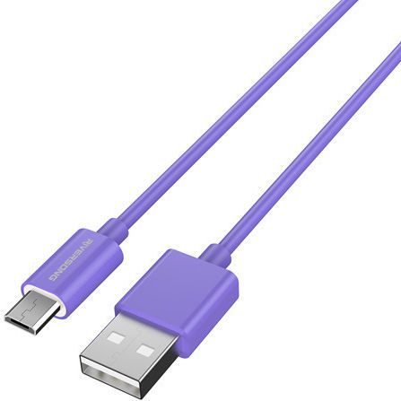 Riversong Lotus 08 Regular USB 2.0 to micro USB Cable Μωβ 1.2m (13019389)