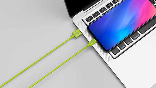 Riversong Lotus 08 1.2m Regular USB 2.0 to micro USB Cable Green (13019392)