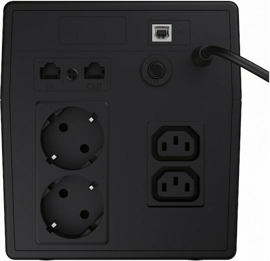 Green Cell Power Proof UPS Line-Interactive 1500VA 900W With 4 Schuko AC Outlets
