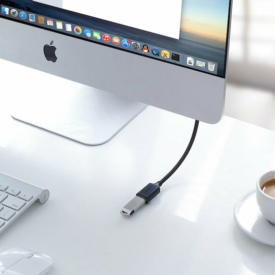 Ugreen USB 2.0 Cable USB-A male - USB-A female Μαύρο 0.5m (10313)