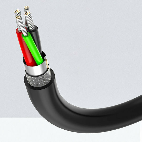 Ugreen USB 2.0 Cable USB-A male - USB-A female Μαύρο 0.5m (10313)