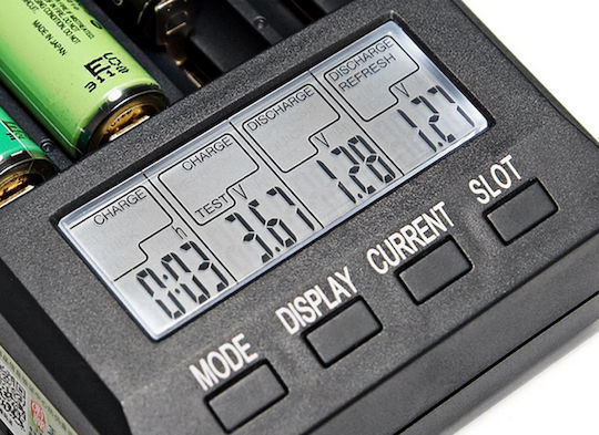Opus BT-C3100 v2.2 Charger 4 Batteries Li-ion/Ni-Cd/Ni-MH Size AA/AAA/18650/26650