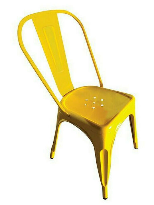 Outdoor Chair Metallic Relix Yellow 45x49x85cm