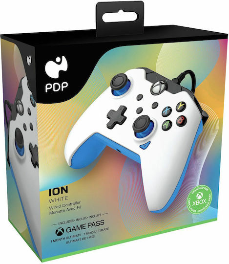PDP 049-012-WB Ενσύρματο Gamepad για PC / Xbox Series / Xbox One ION White