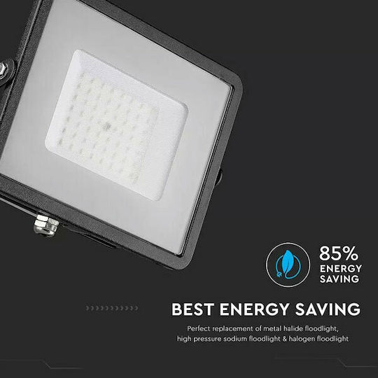 V-TAC Waterproof LED Floodlight 50W Warm White 3000K IP65
