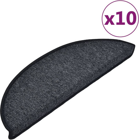 vidaXL Stair Mats Anthracite 56cm 149735 10pcs