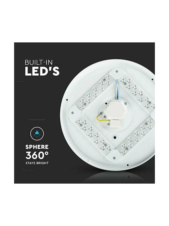 V-TAC Deckenleuchte 26cm Weiß mit Integrierter LED