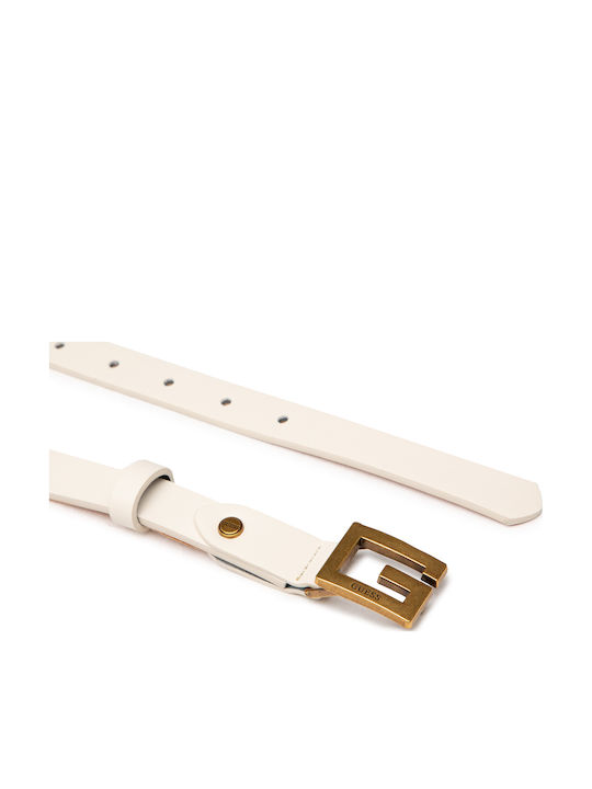 Guess Leather Women's Belt Beige