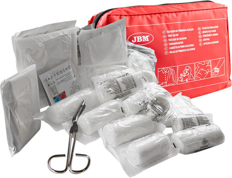 JBM DIN13164 Kit De Prim Ajutor Pentru Mașină Sac Cu Echipament