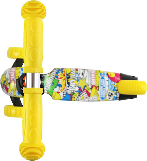 Lorelli Kinderroller Draxter Plus 3-Rad mit Sitz für 3+ Jahre Gelb