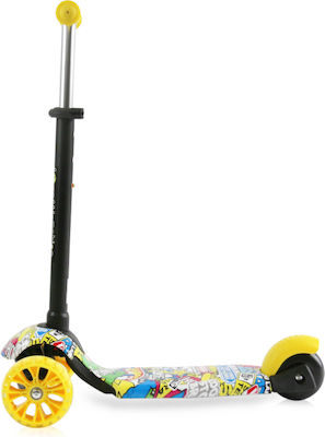 Lorelli Kids Scooter Draxter 3-Wheel for 3+ Years Yellow