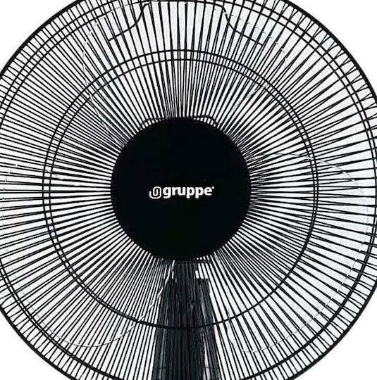 Gruppe FS 40-413 Ανεμιστήρας Ορθοστάτης 60W Διαμέτρου 40cm Μαύρος