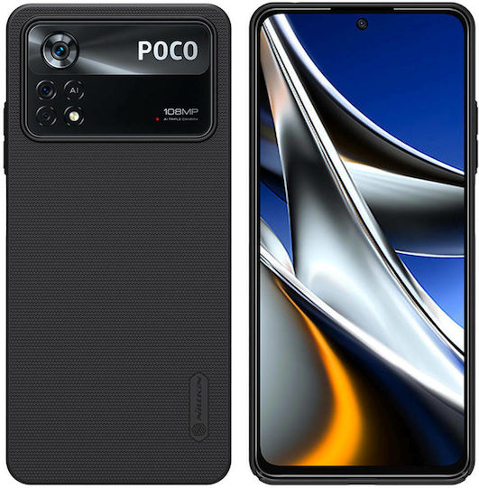 Nillkin Frosted Shield Back Cover Plastic Black (Poco X4 Pro 5G)