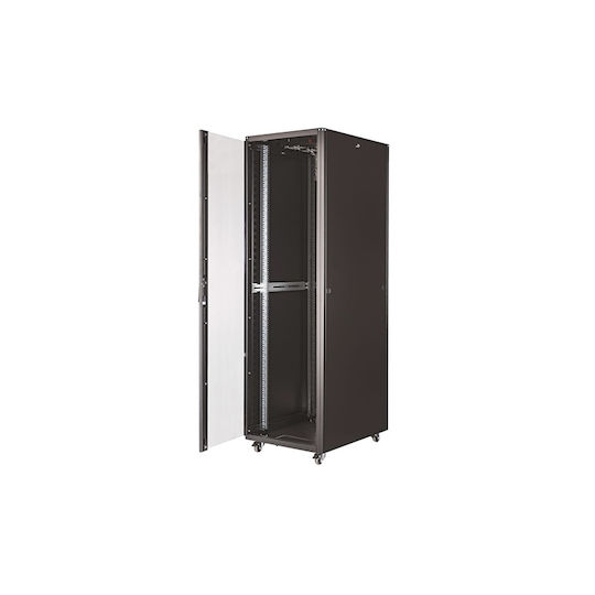 Elegant Επιδαπέδια Καμπίνα Rack 42U 60x80cm Μαύρο ELGT42U6080BL111