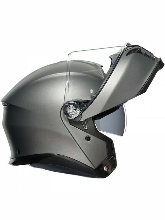 AGV Tourmodular Flip-Up Helmet with Sun Visor ECE 22.06 Luna Grey Matt